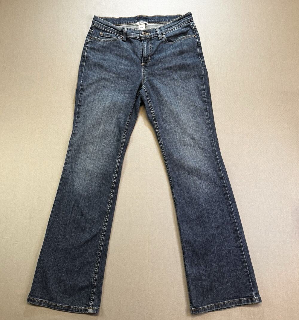 Duluth Trading Co Women’s Jeans Size 8x31 Blue Denim Straight Leg Stretch
